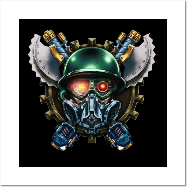 Mecha Soilder Wall Art by EvoComicsInc